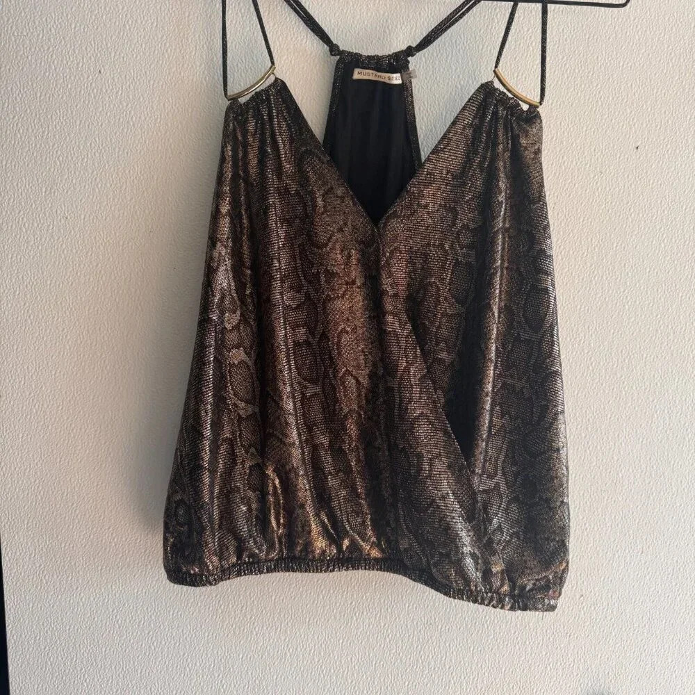Mustard Seed size large snake print ladies fancy tank